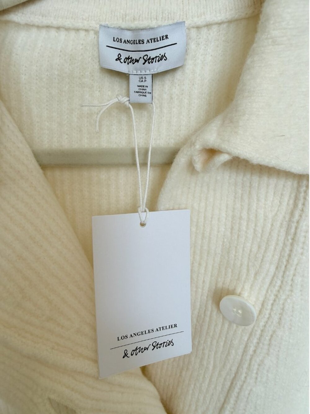 & Other Stories Asymmetric Cardigan - Size S, NWT - Picture 6 of 9